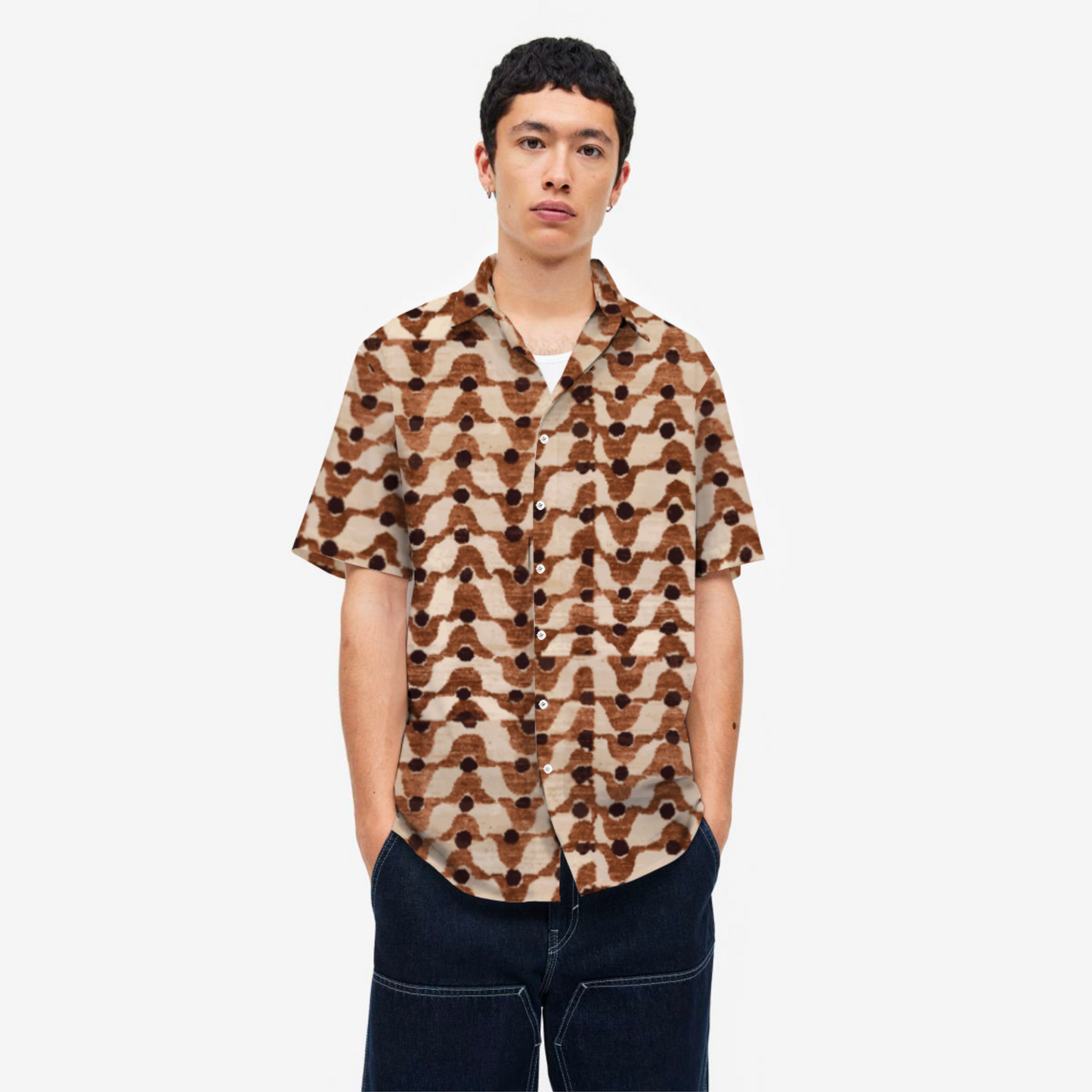 Paint Abstract Short Sleeve Shirt