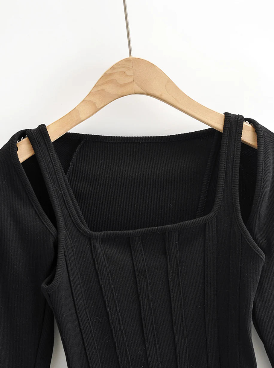 Corset With Shrug Fitted Top