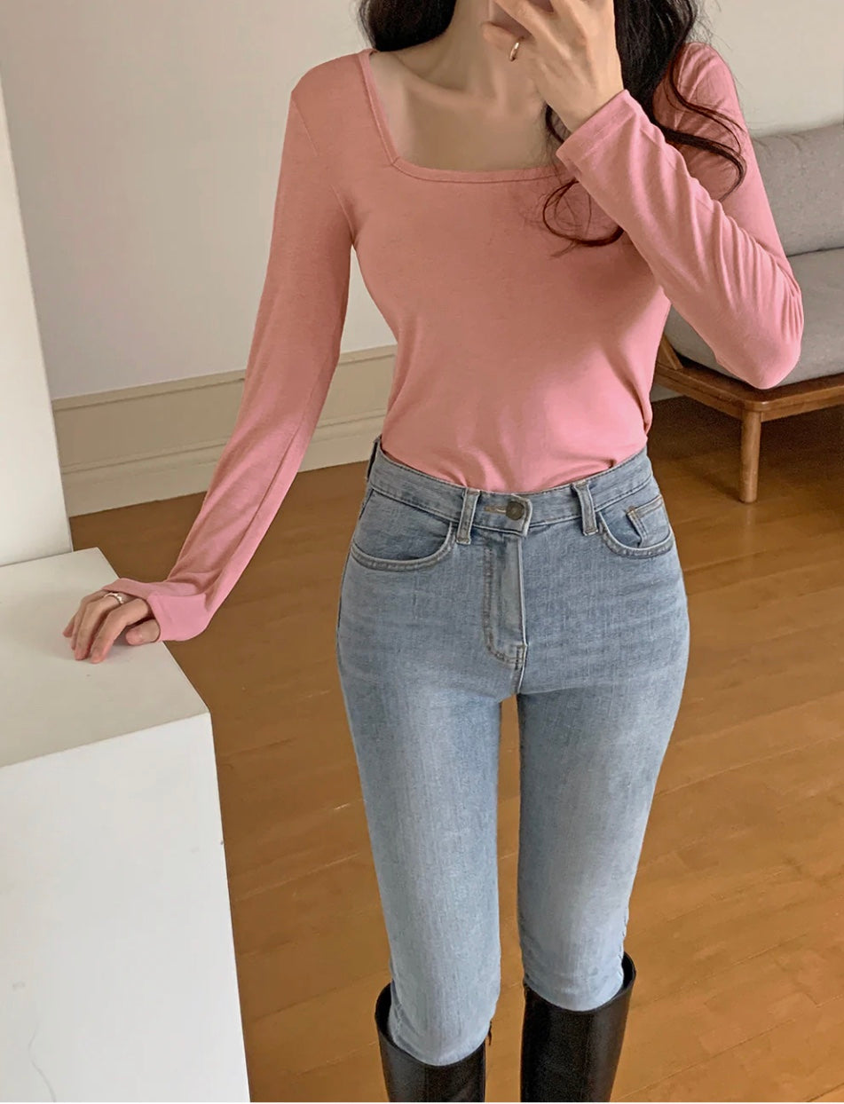 Daily Passion Square Neck Sleeve Top
