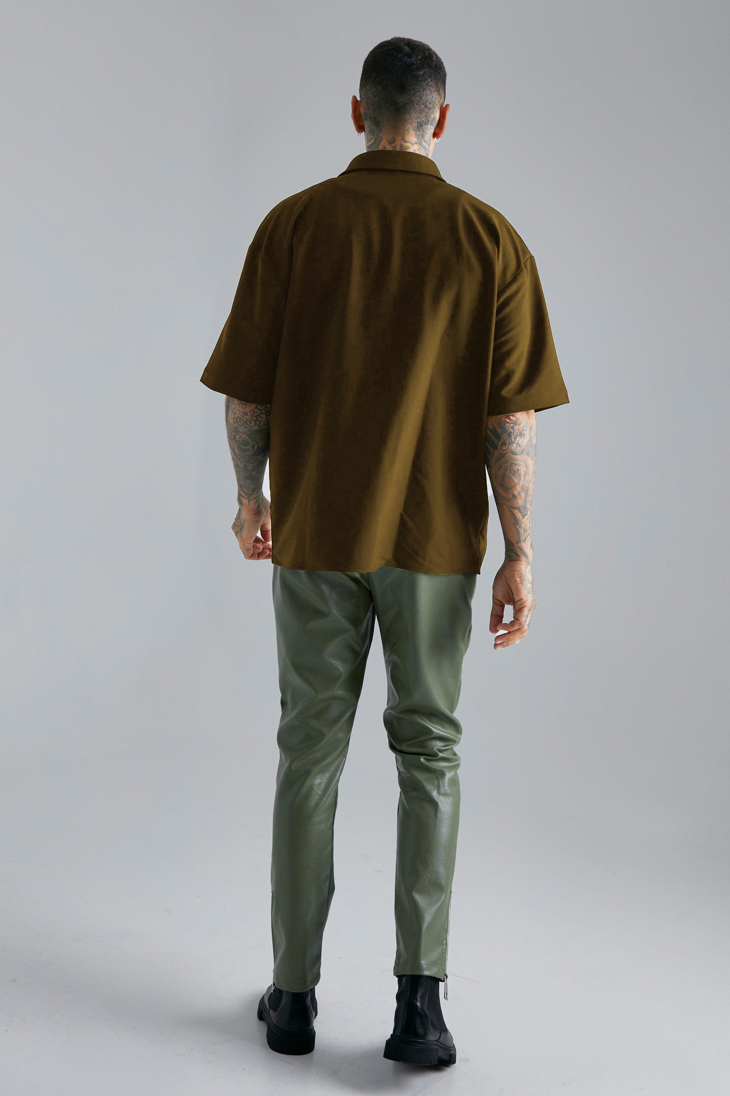 Cargo Oversized Pocket Shacket Shirt