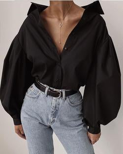 Women's Pleated Sleeve Shirt | Oversized Shirt | Baesic World
