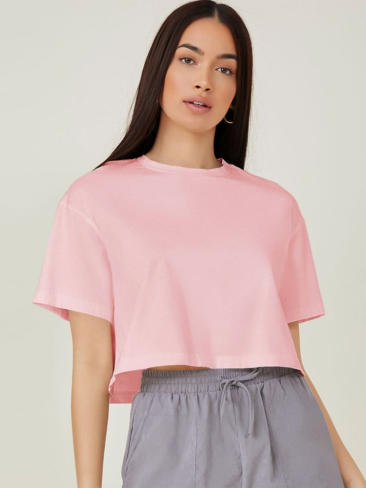 Women's Oversized Pink Tee | Pink Boyfriend Tee | Baesic World